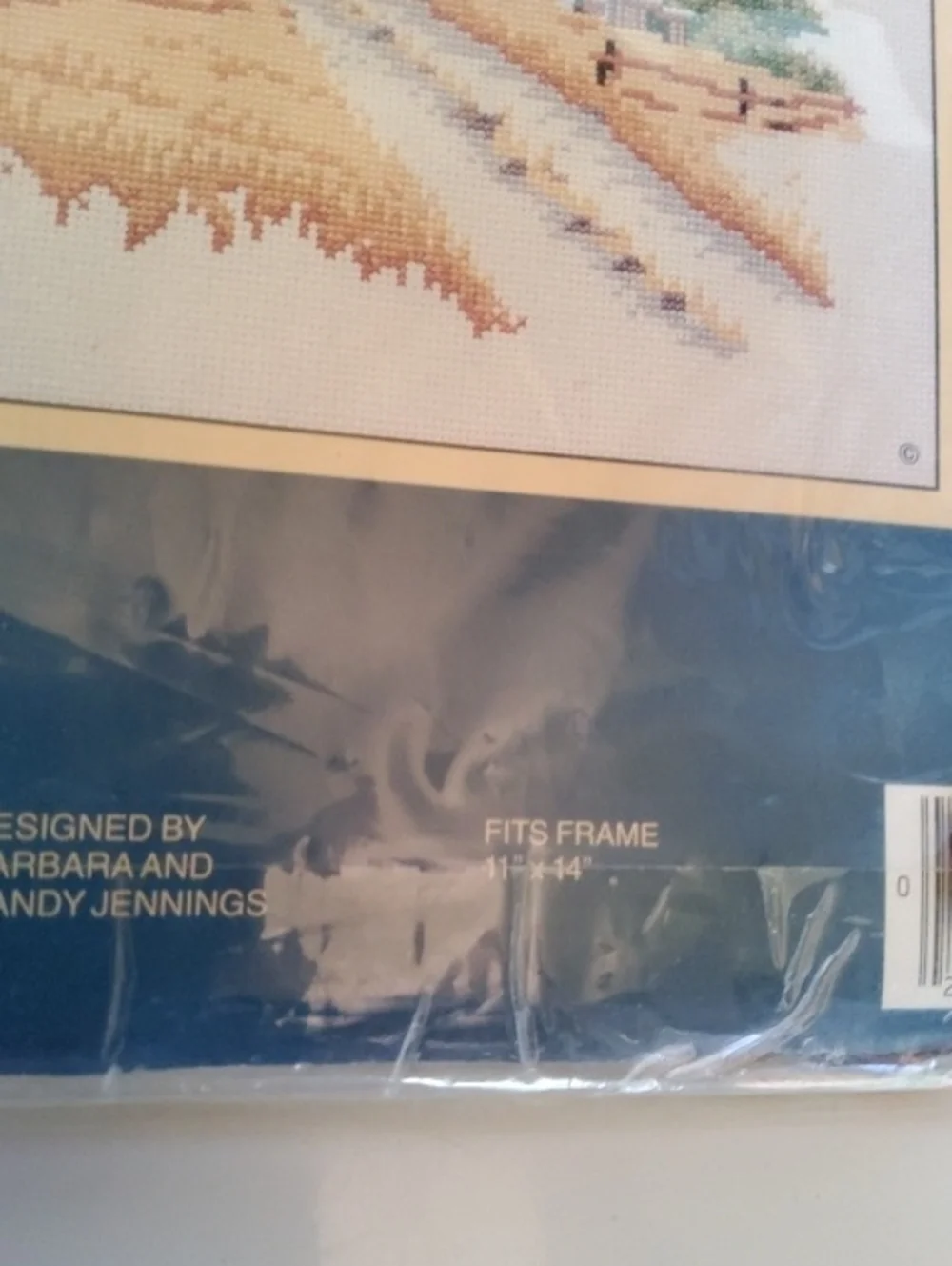 NOS Sunset Counted Cross-stitch Kit Country Barn.